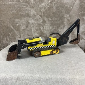 Vintage acciaio pressato Tonka trincia terna caricatore anteriore bulldozer #810659 ruggine - Foto 1 di 11