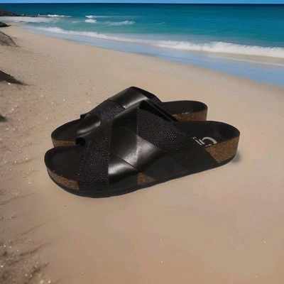 Circus by Sam Edelman Allison Women's Black Slide Sandals Size 6 New - Image 1 of 4