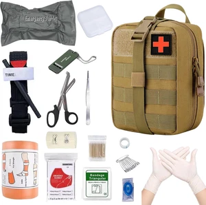 Borsa Di Pronto Soccorso,Kit Di Primo Soccorso per Esterni,Tattico Molle Marsupi - Foto 1 di 12