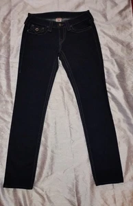 True Religion Skinny Jeans Women Size 27 Dark Wash - Picture 1 of 24