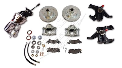 1967-1970 C10 4 ruedas disco conversión 5 en 5 cromo booster master 2,5 pulgadas caída Foto 1 de 4