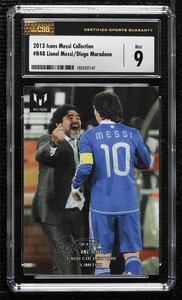 2013 Icons Official Card Collection Limited Lionel Messi Diego Maradona CSG 9