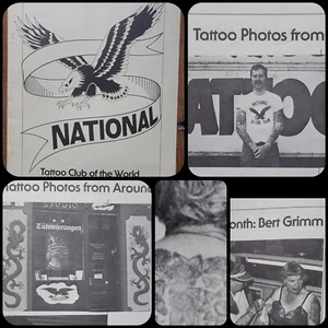 Tatuaje original vintage 1978 World Club Bert Grimm ¡embalado! mag, 38 fotos! flash - Imagen 1 de 1