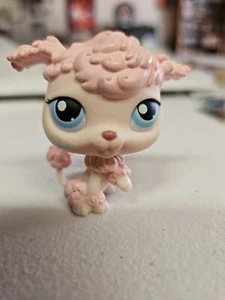 Original Hasbro Littlest Pet Shop Pudel #48 2006 rosa mit blauen Augen LPS - Bild 1 von 4
