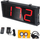BTBSIGN LED Up/Down Counter with Switch Box & Remote Red 4'' LED Display (3Digit
