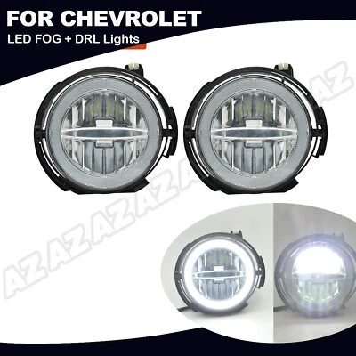 Clear Lens LED Halo Ring Daytime Running Lights Fog Lamp For Chevy HHR 2006-2011 Foto 1 de 4