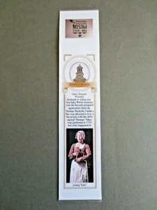 Bookmark YORK CASTLE PRISON Debtors Prison Mary Burgan Prisoner History Unused - Picture 1 of 2
