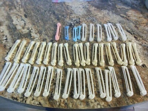 Vintage Lot 45 Plastic Swing Arm Permanent Rollers Hair Curlers Perm Rods - Picture 1 of 6