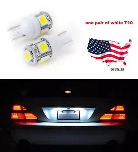 192 194 W5W 168 Xenón Nuevo 2 Piezas Blanco T10 5-SMD Cuña 5050 Bombillas LED - Imagen 1 de 2