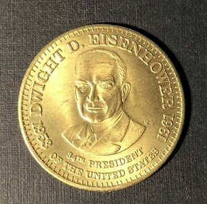 Dwight Eisenhower 34. Präsident 1953-1961 Medaille - Bild 1 von 2