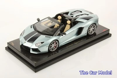 MR Lamborghini Aventador Roadster Azul Claro Carbono - Limitado 1 pieza ÚNICO APAGADO 1/18 Foto 1 de 4
