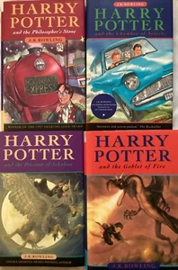 Harry Potter - Rowling Canadian Ed.  #1-#3 & #4UK alle Hardcover - Bild 1 von 13