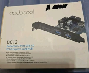 Dodocool Dc12 2-Port USB 3.0 PCI-E EXPRESS CARD HUB - Picture 1 of 5