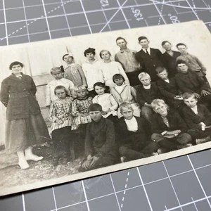Central Texas Vintage Photo class photo children teacher rural #0413 - Picture 1 of 22