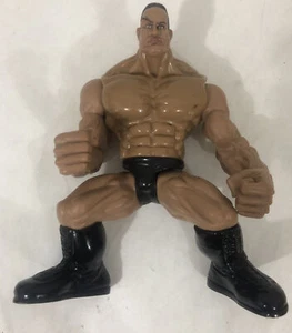 Modellino vintage WWF Maximum Sweat wrestler di jakks The Rock - Foto 1 di 3