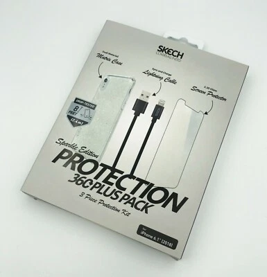 Skech Apple iPhone XR 360 Plus KIT CASE + LIGHTNING CABLE + TEMPERED GLASS — 第 1/4 张图片