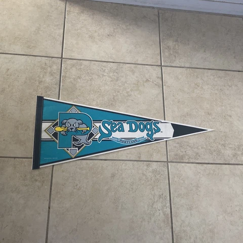 Portland Sea Dogs Pennant Collectible Mancave Fan Baseball Sports Free Shipping Cover