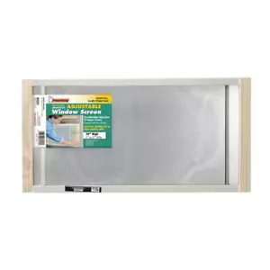 W B Marvin 37 in. x 10 in. Grey Aluminum Adjustable Window Screen - Picture 1 of 12