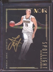 2017-18 PANINI NOIR NIKOLA JOKIC SPOTLIGHT SIGNATURES AUTO AUTOGRAPH /125! - Picture 1 of 2