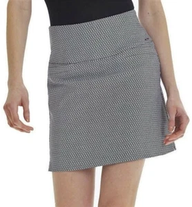 NEW Women's S.C. & Co Skort Skirt Shorts Tummy Control Black White Geo XXL 2XL - Picture 1 of 12
