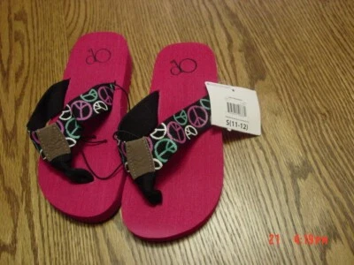 Young Girls Flip Flops Sandals by Op READ MEASUREMENTS!! - Image 1 of 3