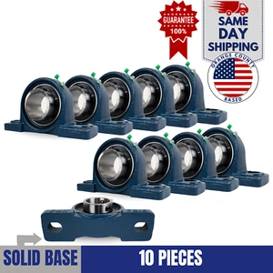 UCP209-28 Pillow Block Bearing 1-3/4" Bore 2 Bolt Solid Base (10PCS) - Picture 1 of 6