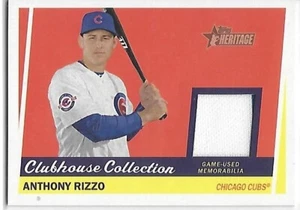 2016 Heritage High Number Baseball Clubhouse Collection Anthony Rizzo Cubs - Picture 1 of 2