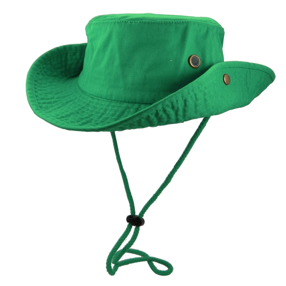 Wholesale lot SUMMER BUCKET HAT MILITARY STRING WIDE BRIM FISHING HUNTING 12pcs - Image 1 of 3