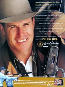 NRA Brad Johnson VTG 1995 Original Print Ad National Rifle Association 8.5 x 11" - Picture 1 of 6
