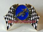 British Speedway Chequered flag Metal pin Badge 