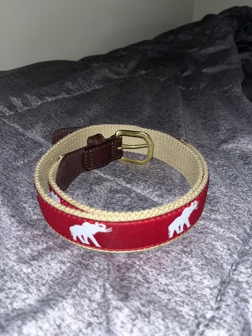 Alabama Crimson Tide Tuskwear Elephant Leather Belt size 32 Cover
