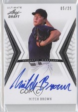 2012 Leaf Ultimate Draft Base Auto Silver /25 Mitch Brown #BA-MB1 Auto