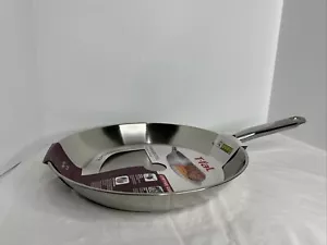 T-Fal Stainless Steel Gourmet Cookware 12 Inch Frying Pan Skillet New Old Stock - Picture 1 of 6
