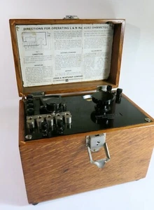 Vintage Leeds & Northrup No. 4282 Ohmmeter — Solid Oak Box - Picture 1 of 14