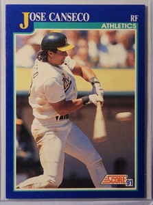 1991 Score Jose Canseco card #1