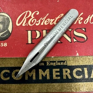 X2 Pluma Comercial Esterbrook Nº 8 RARA Pluma de Inmersión de Acero Plumín - Doble Molienda - Imagen 1 de 4