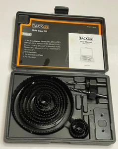 Tacklife PHHS01C 16-Piece Hole Saw Kit (3/4''-5'') - Picture 1 of 4