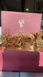Danbury Mint 23k Gold Christmas Ornaments - Set Of 11 - Picture 1 of 12