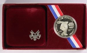 1983-S United States Olympic Coin XXIII Olympiad Silver Proof Dollar - Picture 1 of 7