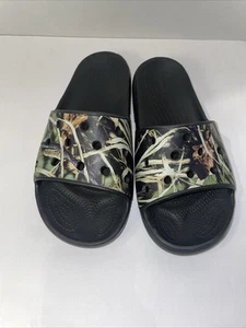 Crocs Slides Sandals Mens 9 Womens 11 Camo - Picture 1 of 5