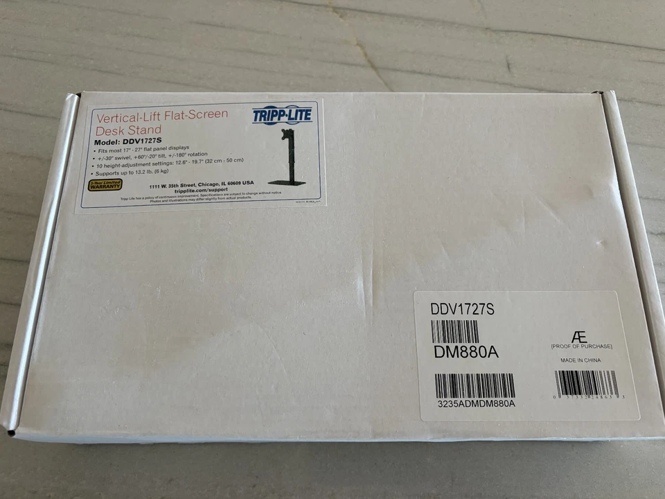 Tripp Lite 17" to 27" Single Adjustable Monitor Stand DDV1727S - Image 1 of 1