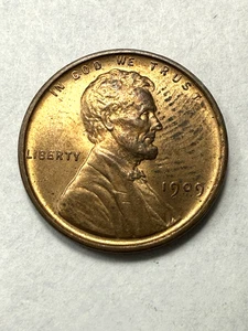 ** 1909 LINCOLN CENT- BU RED  (UPGRADE THAT SPOT IN YOUR SET) PRICED TO SELL ** - Picture 1 of 2
