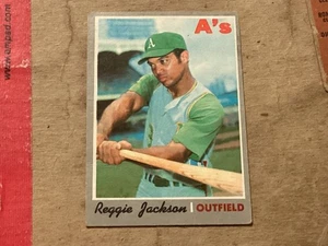 1970 Topps Reggie Jackson #140 ~ 2nd Yr Card - EX+ - Lite Corner Wear - No Creas - Picture 1 of 2