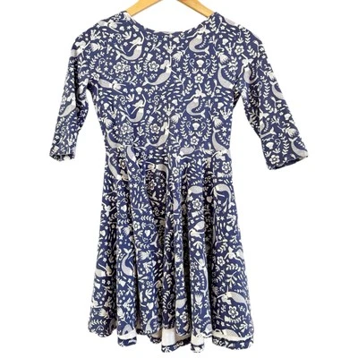 Mini Boden Blue Mermaid Print Twirl Dress Girls Size 9-10Y  140cm - Image 1 of 4