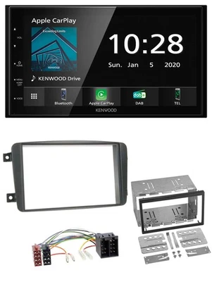 Kenwood Bluetooth MP3 DAB USB 2DIN Autoradio für Mercedes C-Klasse Vito CLK Vian - Bild 1 von 4