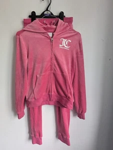 Juicy Couture Pink Velour Tracksuit Aged 10-1 1 Years (T6) - Picture 1 of 17