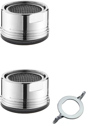 Wasserhahn Sieb Einsatz[2 Stück], Strahlregler, inkl 2 Dichtung und 1 Verchromte - Bild 1 von 4