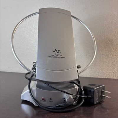 Antena HDTV interior amplificada por aire Lava HD-468 para VHF/UHF/FM Foto 1 de 4