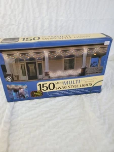 SWAG-STYLE INDOOR/OUTDOOR 150 BULBS-LIGHT SET - 10 ft.  MULTI COLOR - Picture 1 of 3