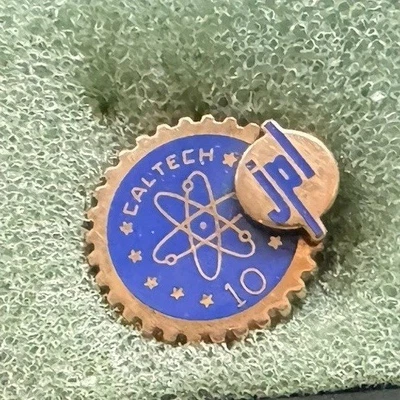 Caltech 10 year 10k Gold Award Pin JPL NASA!! GREAT! - Image 1 of 2